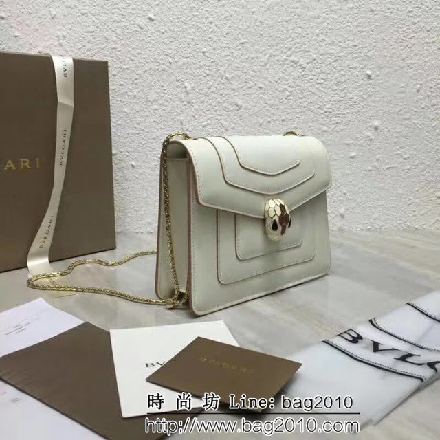 BVLGARI寶格麗 同步專櫃 單層蛇頭包 最新款牛皮鏈條單肩斜挎包 34559 FYD1292